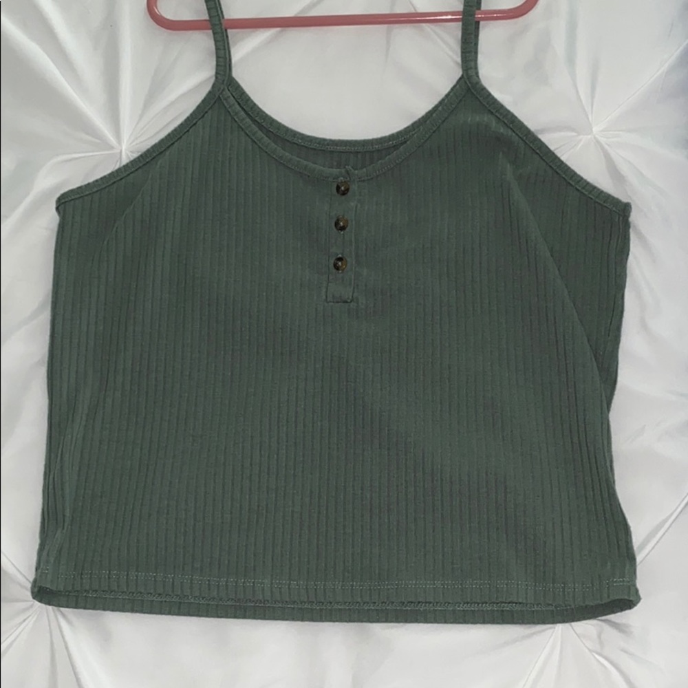 American Eagle olive green tank top